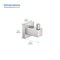 Kibi Cube Bathroom Towel & Robe Hook 3 Count KBA1501BN-3PC - alternate 10